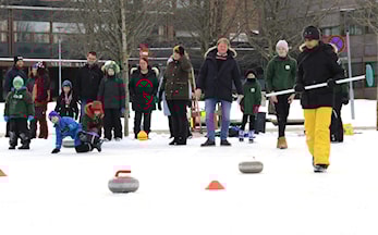 Viste seg frem på torget
